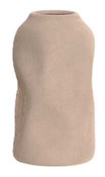 Jarra cerâmica 10*10*17H rugosa bege