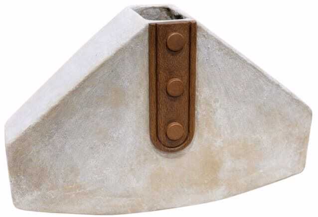 Jarra fibra papel 40*11*25H desgastado