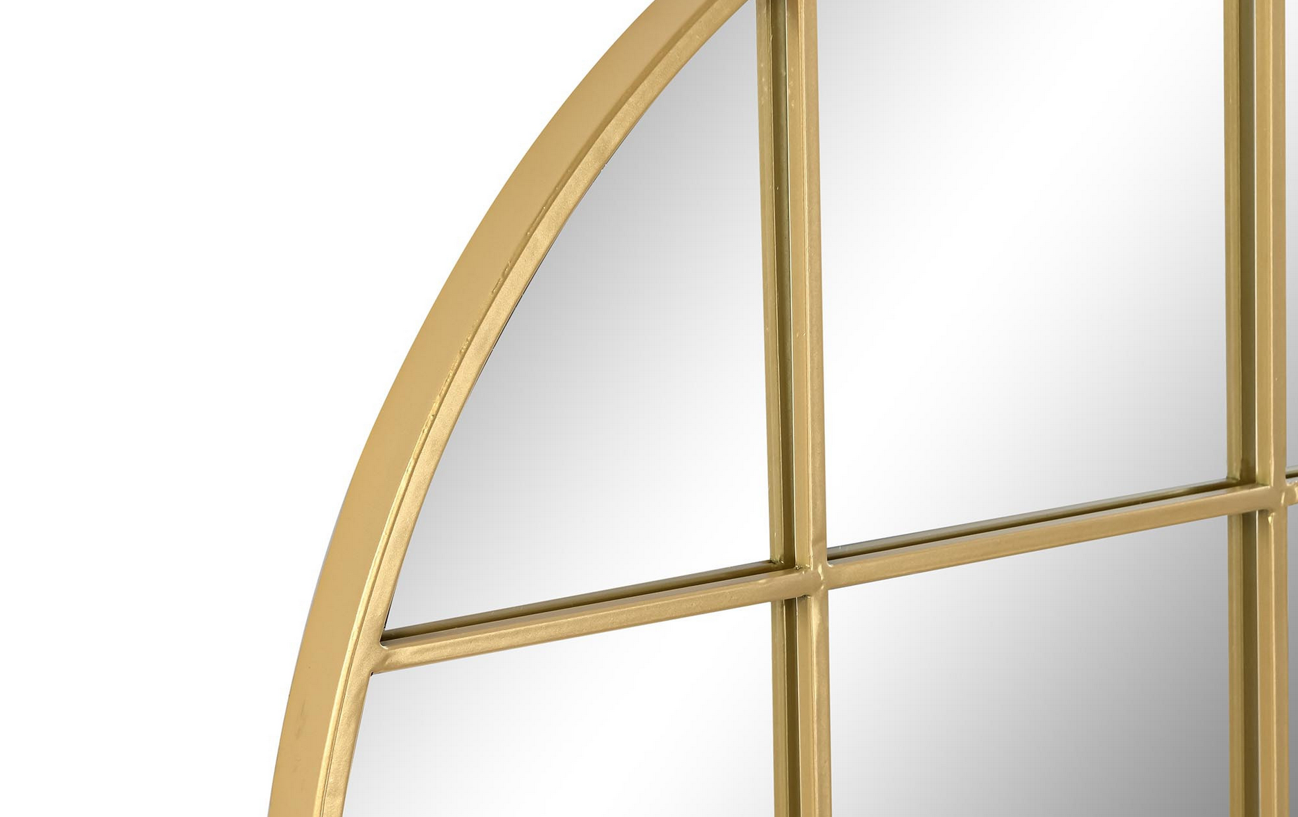 Espelho janela D80*2,5 metal dourado