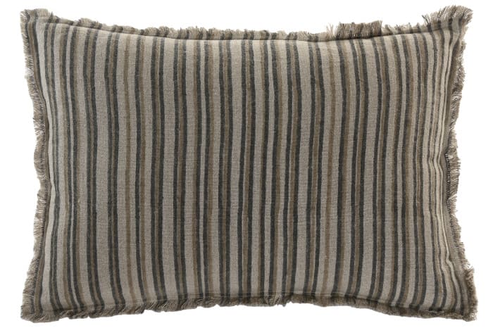 Almofada linho 60*40 riscas s/enchimt