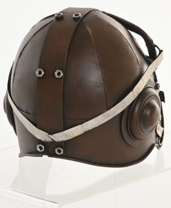 Peça decor 14*16,5*14,5H capacete aviador metal