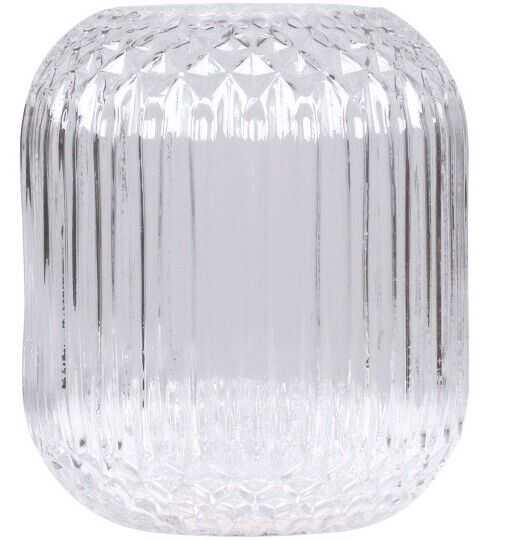 Vaso vidro D14*18H c/losangos