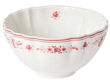 Taça sopa/cereais 16 VILA branco-vermelho