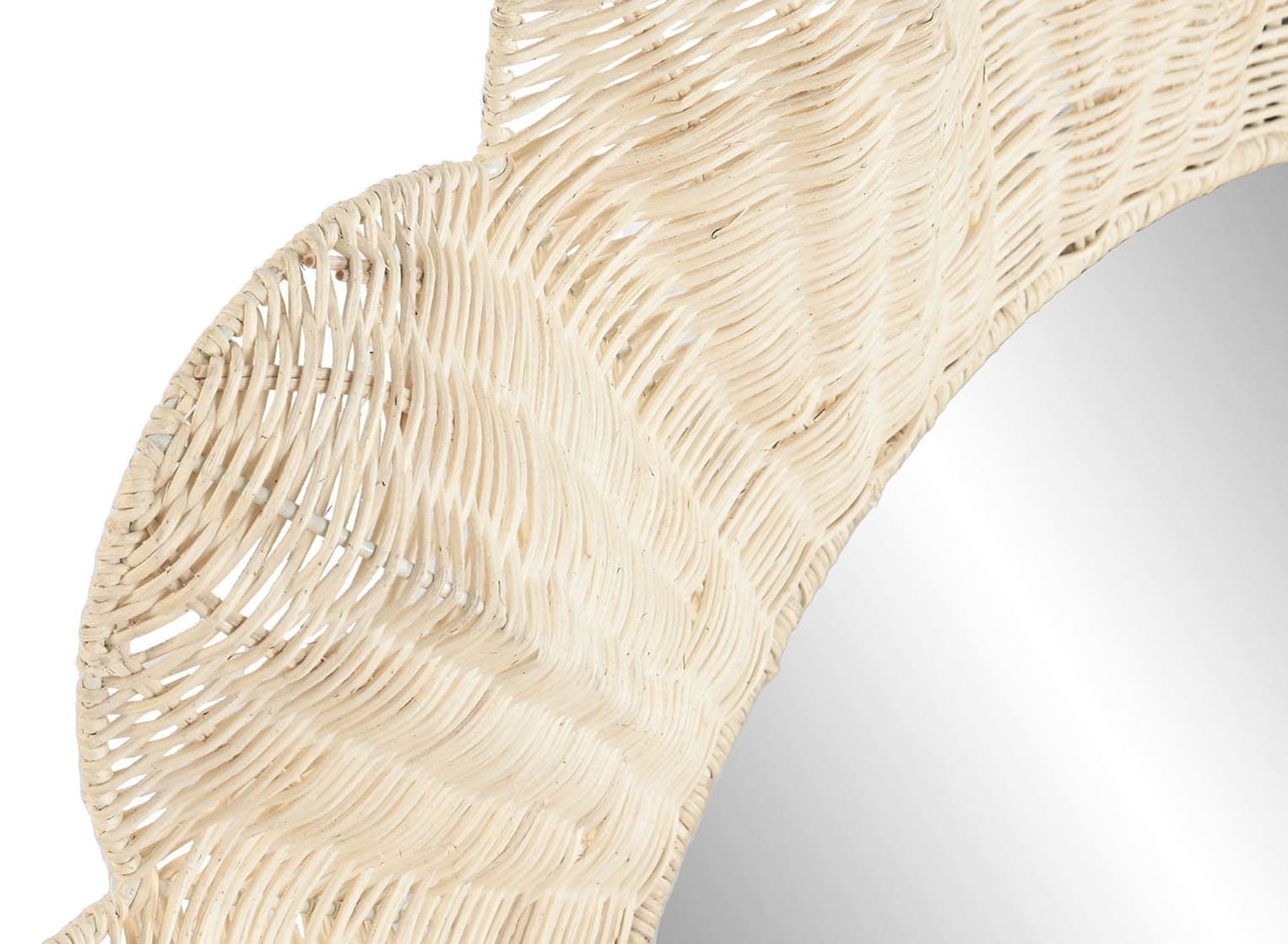 Espelho rattan/metal D91*6cm -flor-