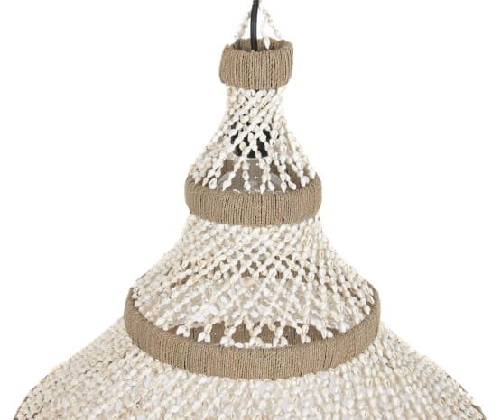 Cand teto D50*130H buzios/conchas feito à mão