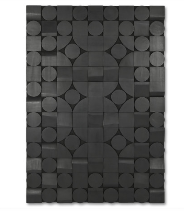 Decor parede 81*4*118,5 abstrato preto