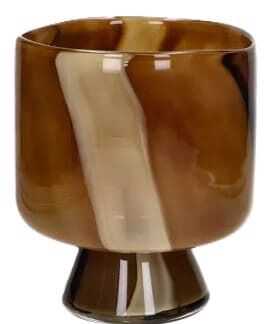 Vaso/hurricane vidro 17,5*H21,5 camel