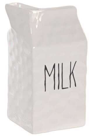 Leiteira 8,5*6,7*14H porcelana branco