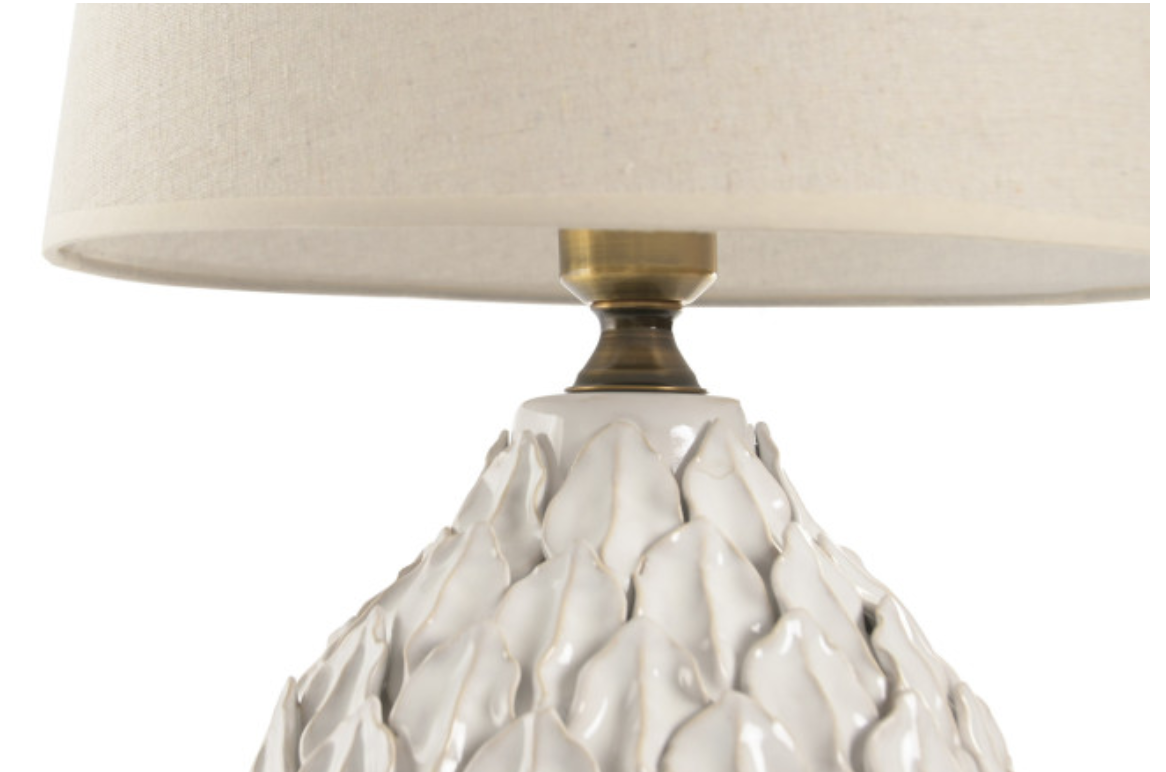 Cand mesa 38*38*57H cerâmica folhas