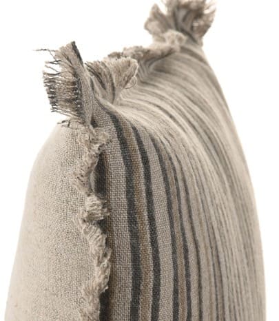 Almofada linho 50*50 riscas s/enchimt