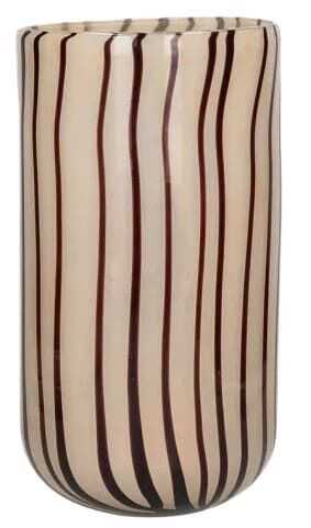 Vaso/hurricane D16*H30 vidro riscas