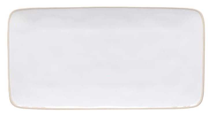 Tabuleiro rect 29cm BEJA, branco/creme