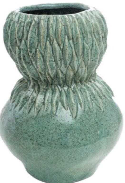 Floreira cerâmica verde