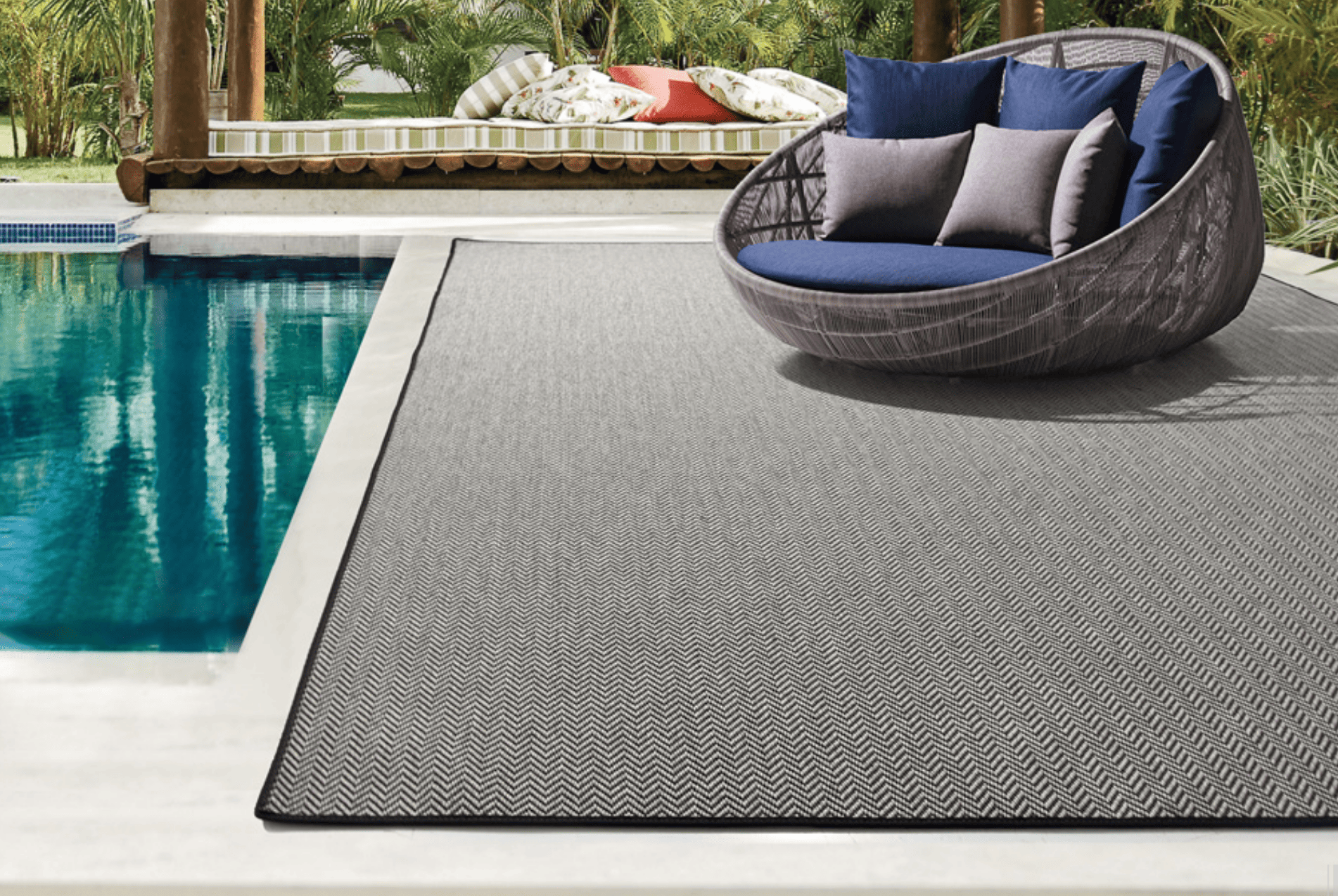 M2 Tapete NATURAL CHEVRON c/acabamt Starline