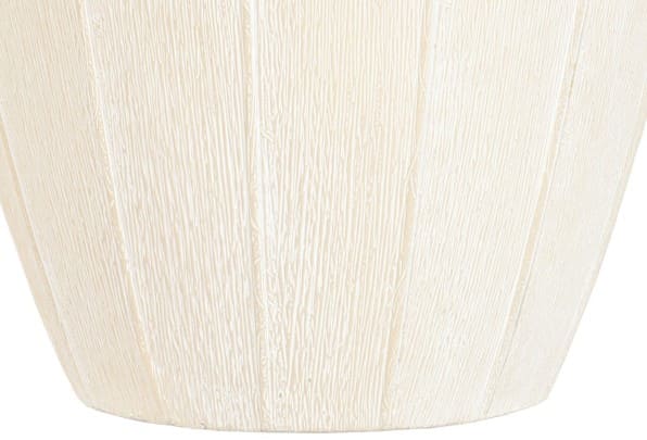 Vaso metal 50*50*49,5H rugoso branco