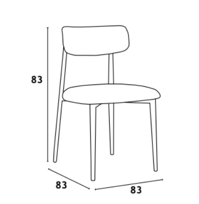 Cadeira 53*55*83 alt