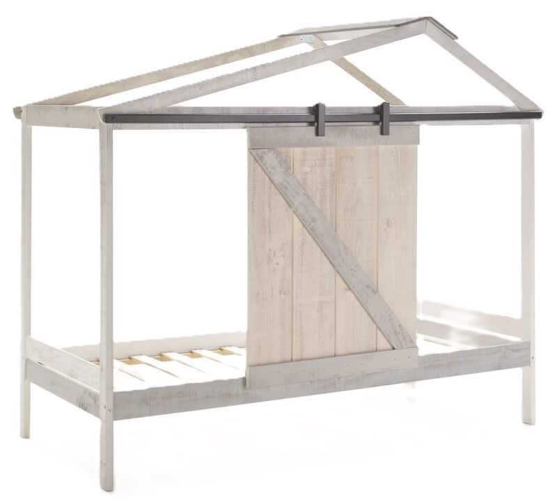 Cama cabana 103,5*208,5*H183,5cm branco rúst