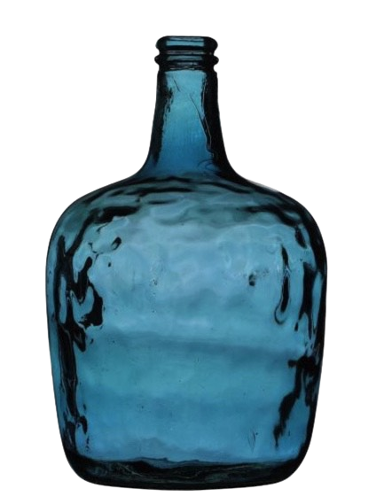 Jarra D21*36,5Hcm vidro azul