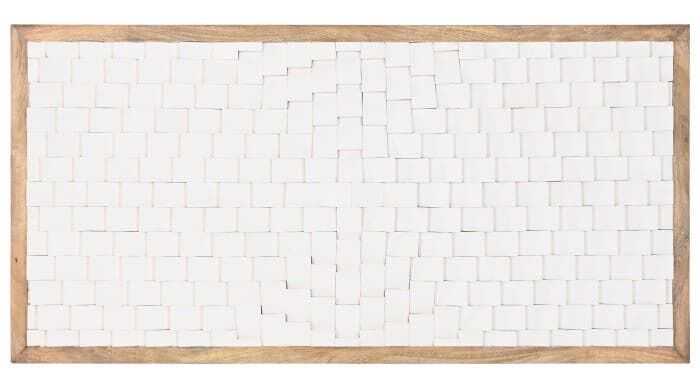 Cabeceira cama 160*4*80H manga 3D branco