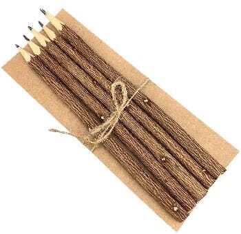 Cj 5 lápis madeira e papel 19*7,6cm