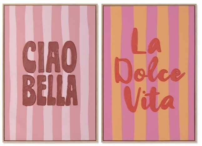 Quadro tela PS 63*4*93H letras verm