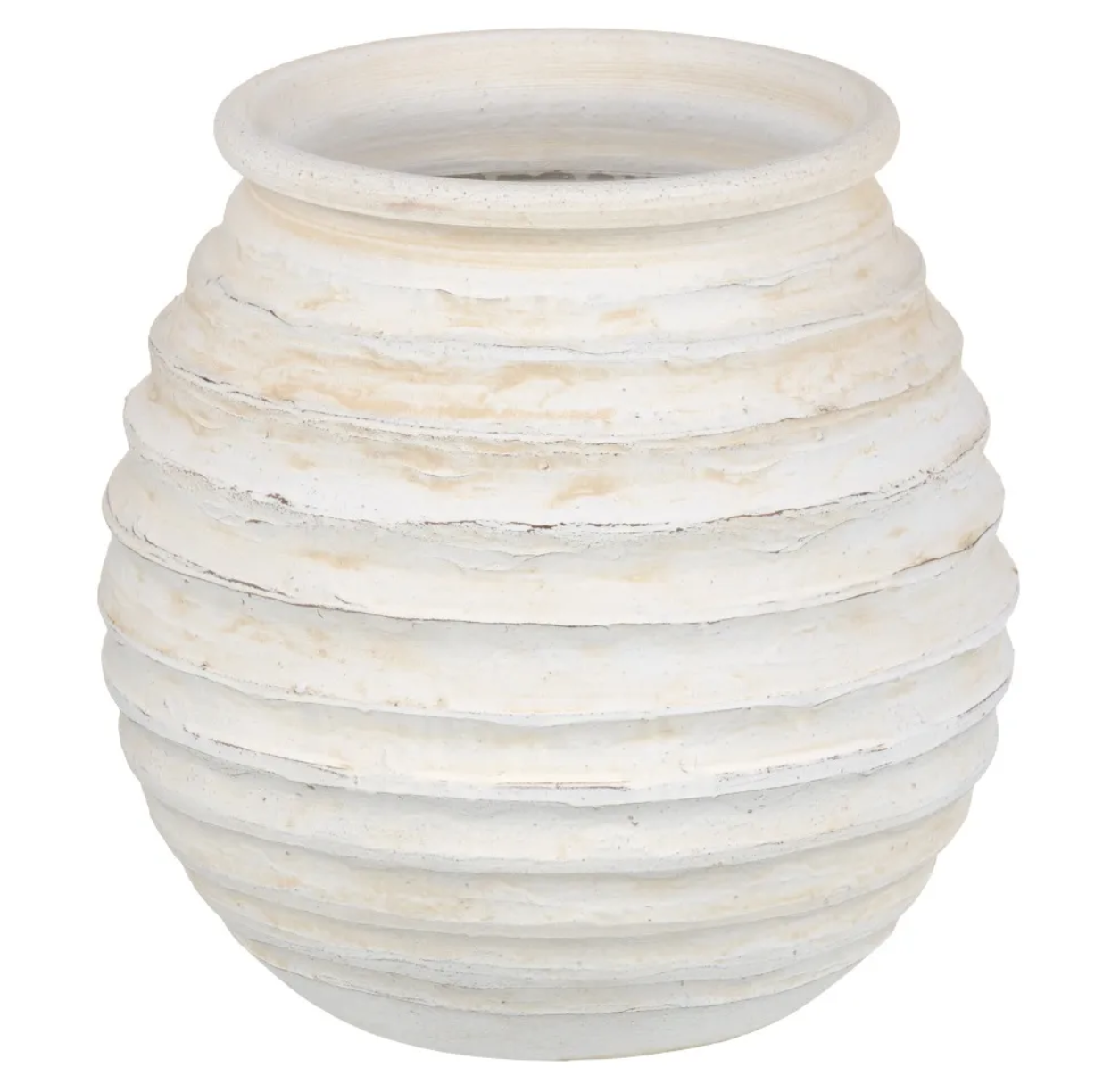 Vaso cerâmica 32*32*35cm creme