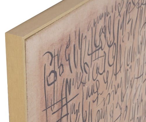 Quadro linho 140*4*100H rabiscos c/moldura