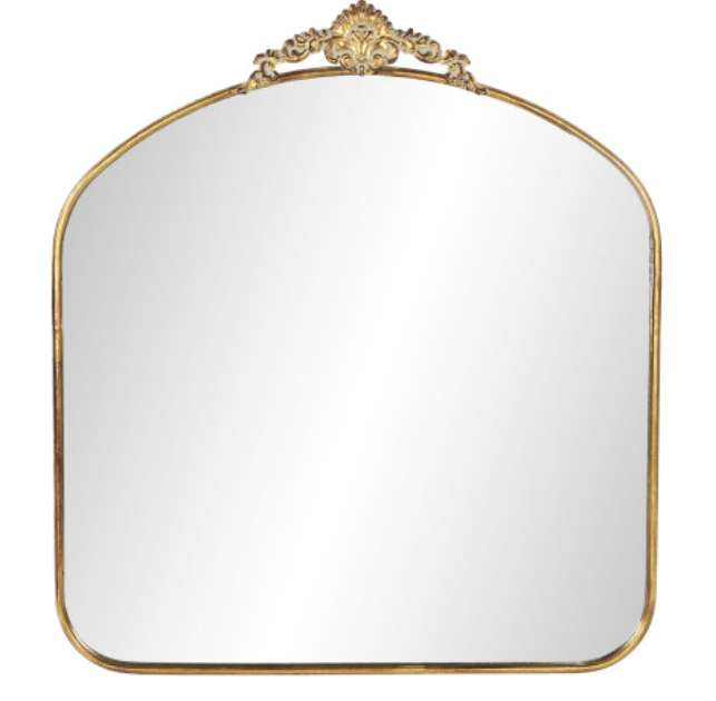 Espelho metal 82x3.5x89.5 dourado