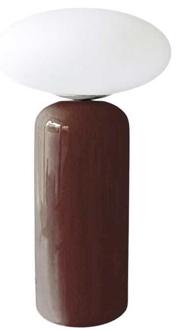 Cand mesa LED D25*44H cerâmica/vidro