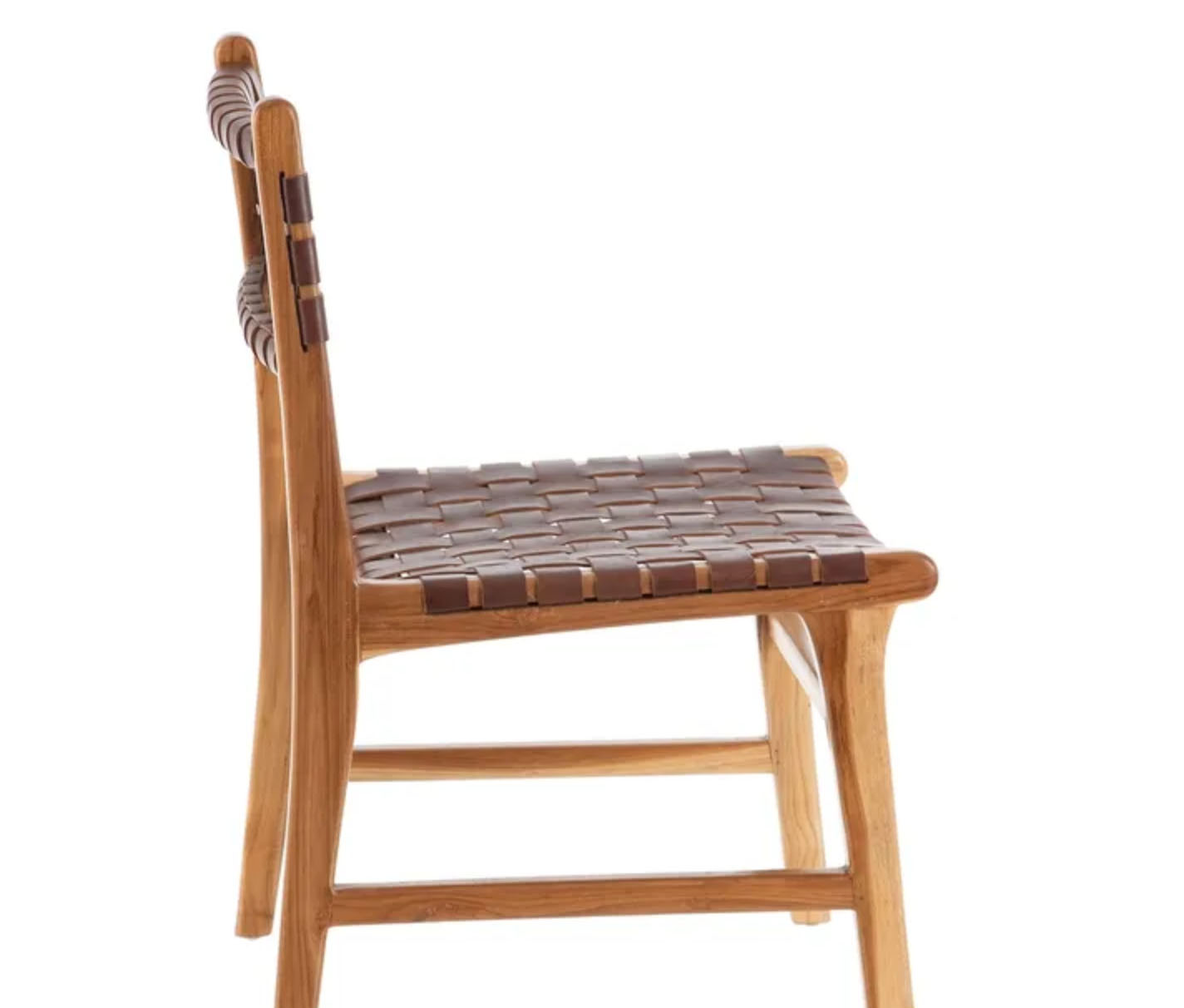 cadeira madeira/pele 46*48*80