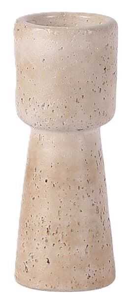 Castiçal D6*H15 cimento taupe