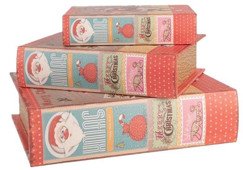 Caixa livro 27*22*7H mad dec natal