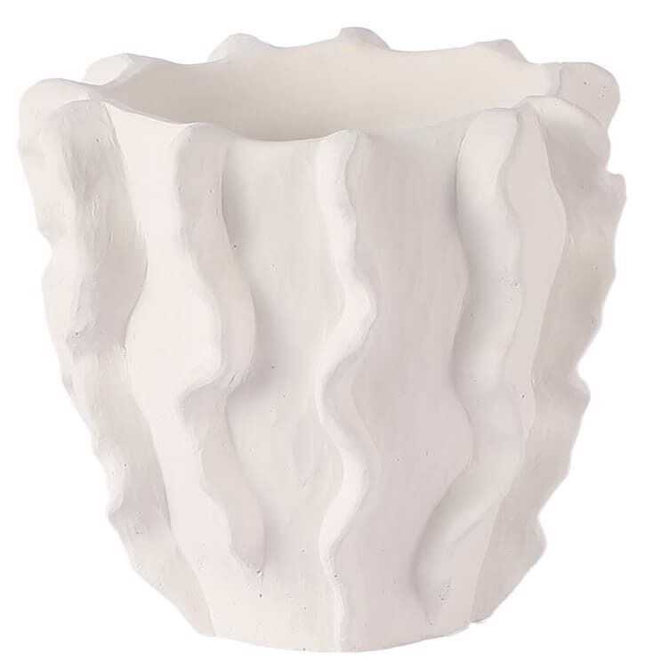 Vaso D15,5*H17,5 cimento branco