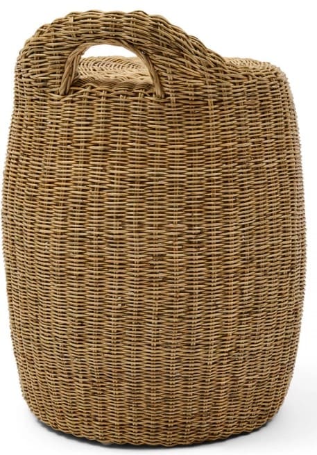 Banco rattan D40*45H natural c/pega