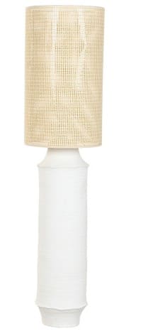 Cand pé 30*30*130H cerâmica branco