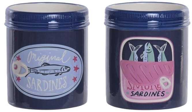 Vaso cerâmica D13*15,5H azul