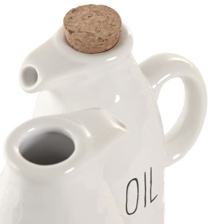 Cj galheteiro rolha cortiça 11*7*16H porcelana