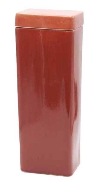 Pote rect alto 14,5*10*42H verm liso