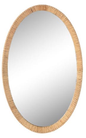 Espelho oval 53*4,5*85H rattan