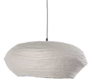 Suspensão teto D40*16Hcm pap maché branco