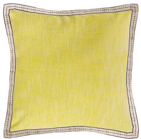 Almofada 50*50 amarela algodão s/ enchimt