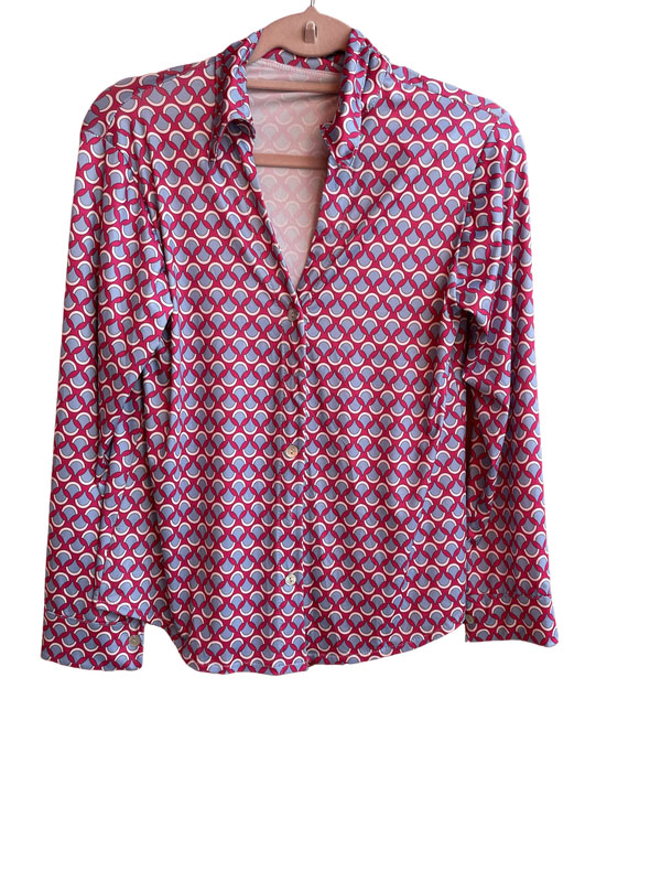 Camisa estampada com lilás
