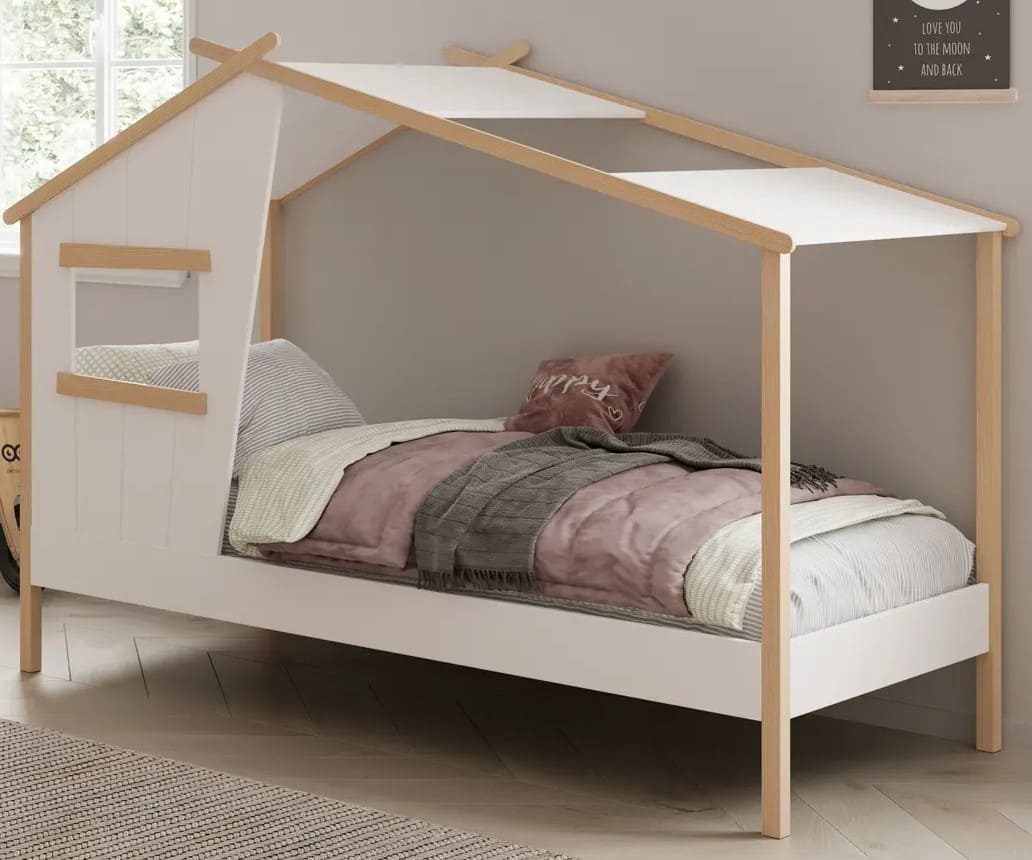 Cama cabana 103*215,4*H158,5cm branca