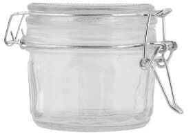 Frasco vidro D10*7*6H c/tampa hermética