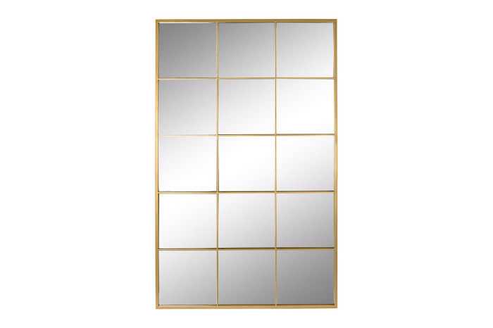Espelho 90*2*150 janela metal dourado