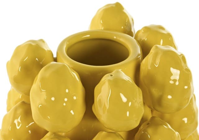 Jarra cerâmica D26*33 pitaia amarela