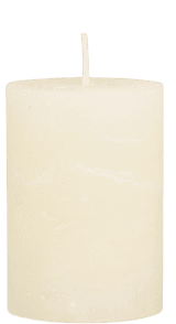 Vela pilar D7*H10 creme