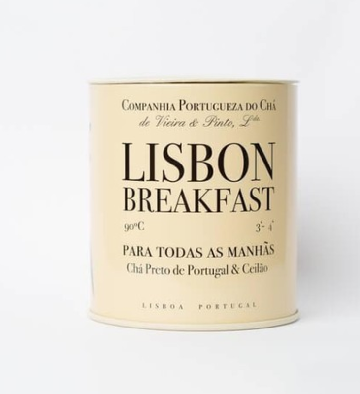 Lata Lisbon breakfast com chá