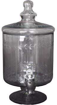 Dispensador bebidas 21*21*30H vidro fumado