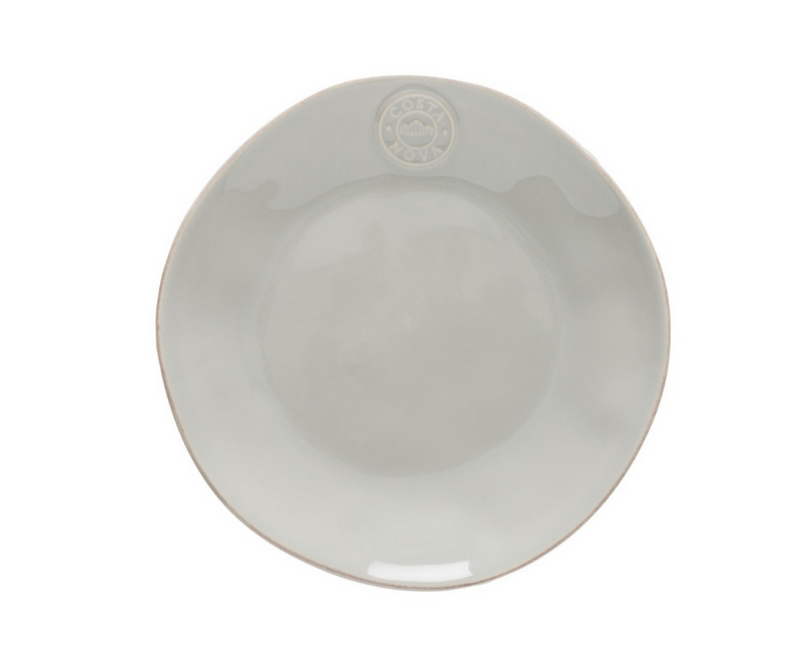 Prato sobremesa 21cm NOVA cinza
